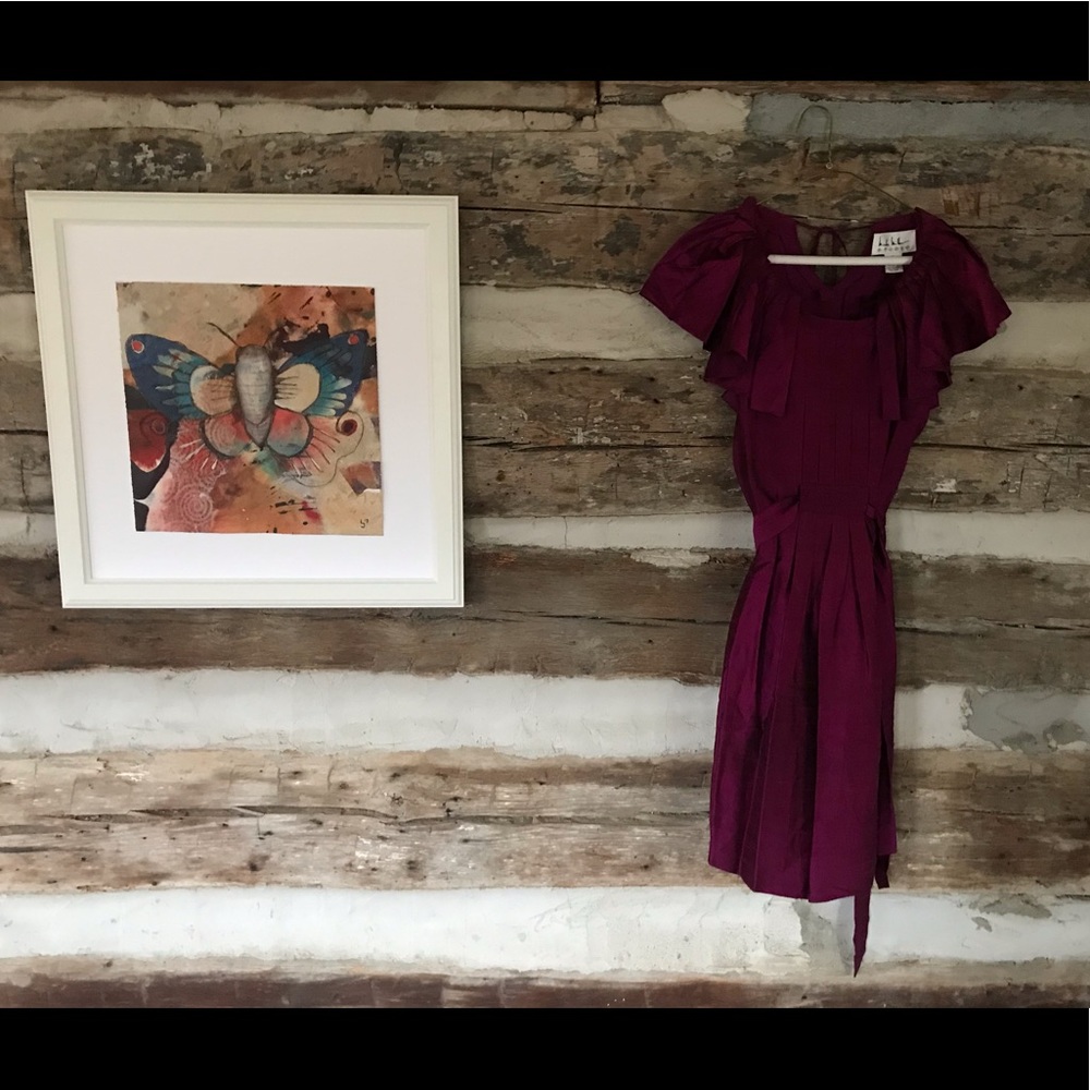 Vintage Nicole Miller fuchsia dress size 6
